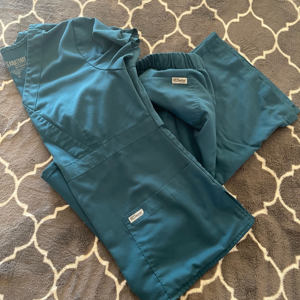 Grey’s Anatomy Scrubs, M, Caribbean Blue